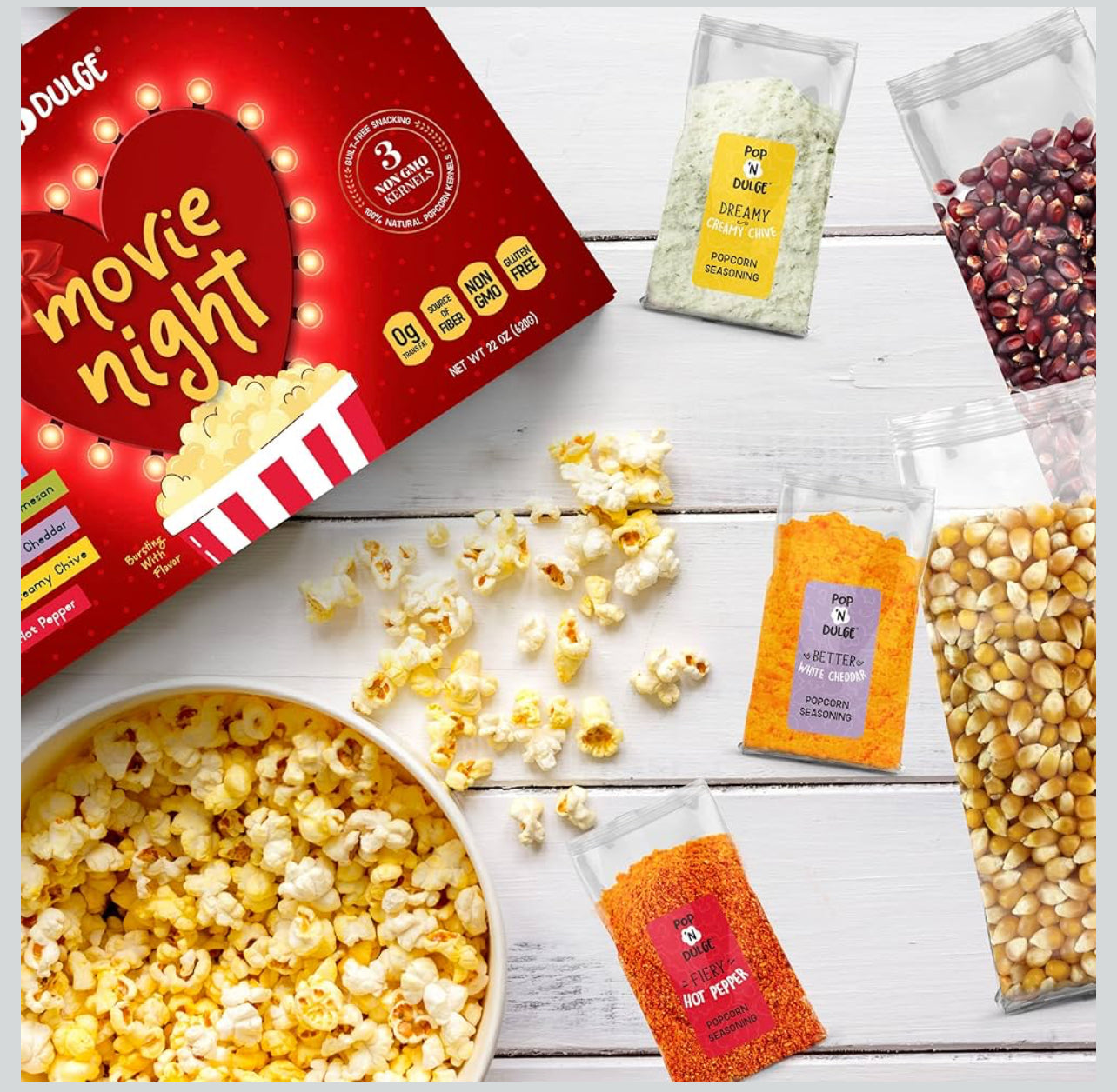 Pop ‘N Dulge Movie Night Popcorn Set